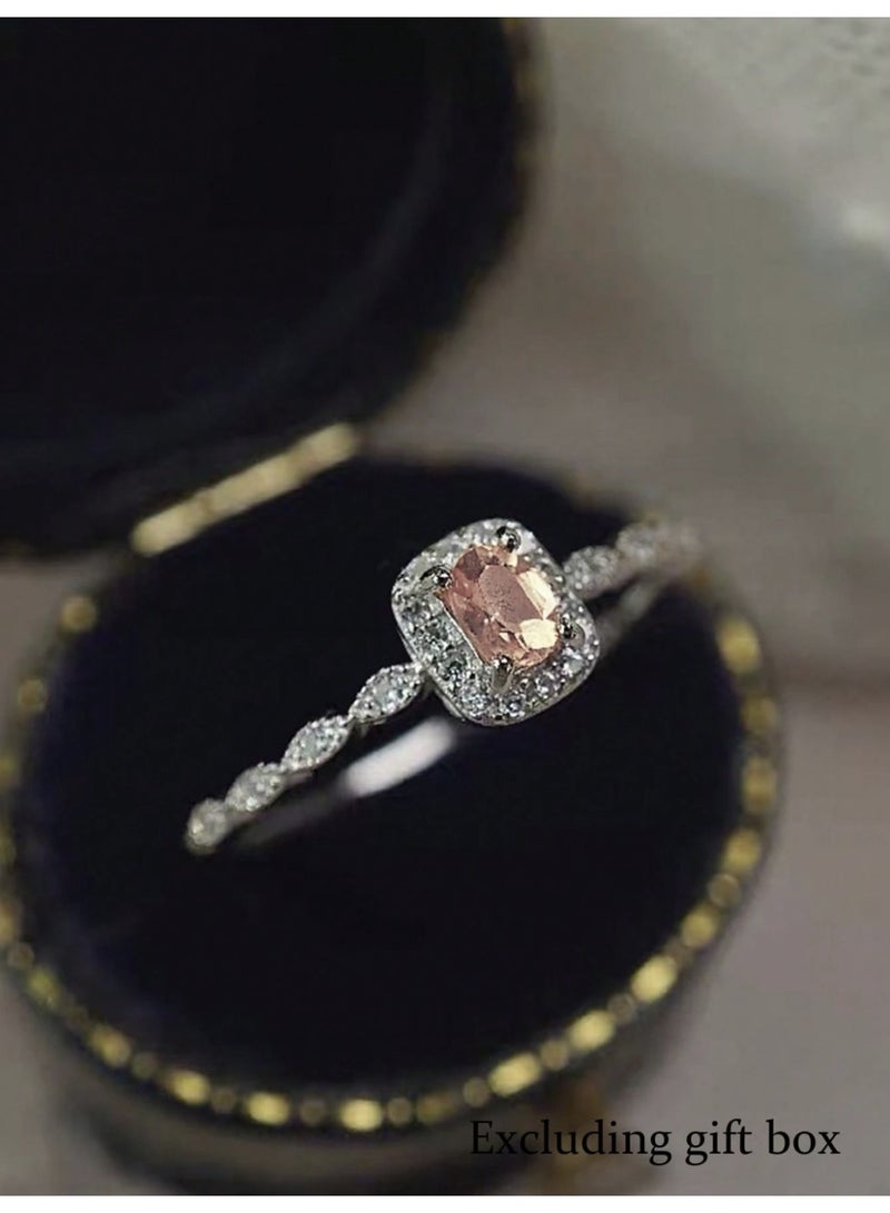 ڤيا مجموعة خواتم نسائية فاخرة عصرية مرصّعة بالزركونيا – 5 قطع - Image 3